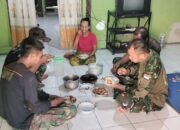 Satgas TMMD ke-126 Kodim 0815/Mojokerto Wujudkan Keakraban Melalui Makan Bersama Warga Sumbertanggul
