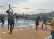 Satgas TMMD ke-126 Kodim 0815/Mojokerto Gelar Voli Persahabatan Bersama Karang Taruna Dusun Wonosari
