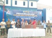 Bea dan Cukai Blitar Tekan Peredaran Barang Kena Cukai Ilegal dan Pemusnahan Barang Kena Cukai Ilegal