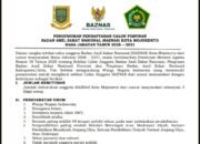 Seleksi Calon Pimpinan BAZNAS Kota Mojokerto Periode 2026–2031 Resmi Dibuka