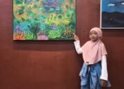 Aisyah Hilya Pelukis Cilik Asal Gresik Sukses Gelar Pameran Tunggal di Balai Pemuda Surabaya
