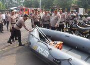 Kapolres Pasuruan Pimpin Apel Kesiapan Tanggap Darurat Bencana 2025