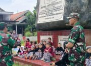Babinsa Kutorejo Tanamkan Nilai Kepahlawanan kepada Anak Usia Dini di RA KB Pesanggrahan