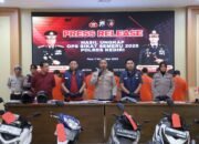 Polres Kediri Ungkap 15 Kasus Selama Operasi Sikat Semeru 2025, 14 Tersangka Diamankan