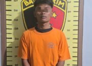 Pelaku Jambret Guru Sekolah di Aek kuasan Dimasa Warga Setelah Terjatuh dari Sepeda Motor
