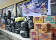 Satlantas Polres Mojokerto Kota Salurkan Bantuan untuk Korban Bencana di Sumatera