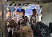 Dukungan Untuk Sumatera dan Aceh, Satlantas Polres Mojokerto Kota Kirim Bantuan Kemanusiaan