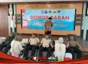 Polres Gresik Gelar Donor Darah Sambut HUT ke-45 Satpam