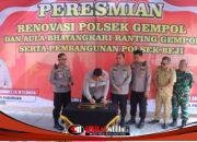 Resmikan Kantor Polsek Gempol dan Aula Bhayangkari, Kapolres: Polsek Penting Dalam Pelayanan Masyarakat