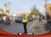 Sat Lantas Polres Labuhanbatu Tunjukkan Komitmen, Hadir di Jam Sibuk Pagi
