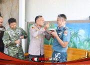 Pererat Sinergitas, Kapolres Tanjungbalai Berikan Kejutan Ulang Tahun kepada Danlanal TBA