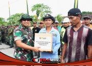 Cegah Banjir, Dandim 0815/Mojokerto Turun Langsung Pimpin Karya Bakti Bersihkan Sungai