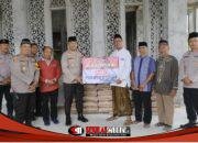 Peduli Sarana Ibadah, Polres Kediri Salurkan Bantuan untuk Masjid An Nur Al Utsmani