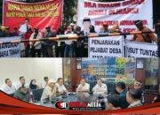 Ketegangan Saat Aliansi Ormas Aktivis Pemantau Keseimbangan Unjukrasa Di Kantor ESDM Sumsel