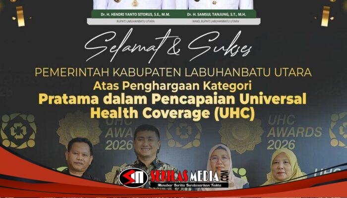 Bupati Labura Hendri Yanto Sitorus Terima Penghargaan UHC Award Sebuah Prestasi bagi Kesehatan Masyarakat