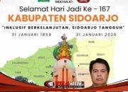 SDN Gedang 2 Mengucapkan, “Selamat Hari Jadi ke-167 Tahun Kabupaten Sidoarjo”