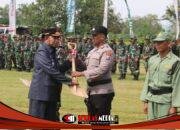 Satgas TMMD ke 127 Kodim 0827/Sumenep Resmi Dibuka Cangkul Dan Sekop Jadi Simbul Peresmian TMMD Kodim Sumenep