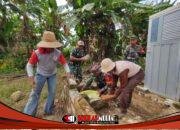 Satgas TMMD ke-127 Kodim 0827/Sumenep Bersama Warga Bangun MCK di Desa Mandala