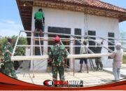 Satgas TMMD 127 Pasang Baja Ringan untuk RTLH