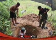 Satgas TMMD 127 Bangun Septictank MCK Warga di Mandala