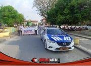 Ops Keselamatan Toba 2026, Sat Lantas Polres Tanjung Balai Kawal Pawai Pelajar Darul Fikri