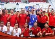Pertandingan Sepak Bola Persahabatan Antara KORPRI Kota Palembang Dengan David FC