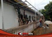 Bersatu dengan Warga, TMMD 127 Bangun Kanopi Masjid