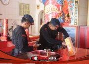 Jamin Keamanan Imlek 2026, Polres Tanjungbalai dan Brimob Sterilisasi Sejumlah Vihara dan Klenteng