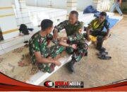 Di Lokasi Pembangunan, Satgas TMMD Jalani Pemeriksaan