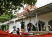 Satgas TMMD 127 Percepat Pembangunan Kanopi Masjid Mandala