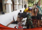 Keramik Terpasang, Masjid Baitur Rahman Berbenah Lewat TMMD