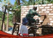 Progres Pembangunan MCK Milik Sahria Capai 50 Persen, Satgas TMMD Ke-127 Kodim Sumenep Terus Kebut Kegiatan Fisik