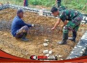 Satgas TMMD 127 Rangkai Besi Pilar RTLH Mandala