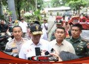 Kapolres Kediri dan Dandim 0809/Kediri Kompak Ikuti Penyerahan 200 Becak Listrik Bantuan Presiden RI
