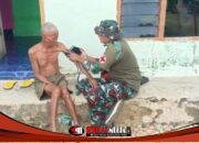 Sentuhan Satgas TMMD Jaga Lansia Hipertensi di Pelosok Desa