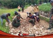 Dikebut Satgas TMMD 127 Sumenep, Jalan Desa Mandala Siap Diaspal