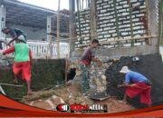 Satgas TMMD Plester Pondasi MWK Masjid Baiturrahman, Progres Capai 80 Persen