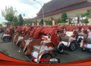 200 Penarik Becak di Kabupaten Blitar Dapat Bantuan Becak Listrik dari Presiden Prabowo