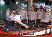 Sipropam Polres Lamongan Cek Senjata Api Dinas Anggota
