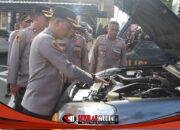Jelang Operasi Ketupat Semeru 2026, Kapolres Blitar Kota Cek Kesiapan Kendaraan Dinas