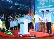 Kilau cahaya Dan gemericik Air Memecah Malam Minggu Di Titik Nol Kilometer Kota Palembang