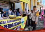 Diserbu Warga, Bazar Ramadan Presisi Polres Kediri Ludes