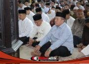 Bupati dan Wakil Bupati Asahan Beserta Keluarga Sholat Idulfitri 1447H di Majid Agung H Achmad Bakrie Kisaran