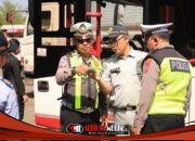 Satlantas Gresik dan Instansi Terkait Gelar Rampcheck, Bus Dipastikan Prima