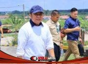 Gubernur Sumsel Herman Deru Meninjau lokasi Kebakaran sumur Minyak Ilegal Area HGU PT Hindoli Di Kabupaten Musi Banyuasin