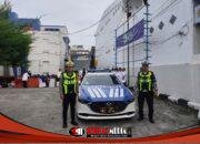 Polres Tanjungbalai Kawal Pelepasan Jemaah Manasik Haji Akbar Bank Sumut