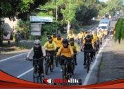 Jum’at Sehat: Gowes Ceria, Personel Polres Kediri Jaga Kebugaran di Tengah Tugas