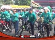 Mojokerto Jadi Lautan Sepeda, Ribuan Warga Semarakkan HUT Ke-80 Persit dengan Funbike Meriah