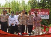 Sebagai Simbul Gotong Royong, Jembatan Merah Putih Presisi diresmikan Kapolres Kediri AKBP.Bramastyo Priaji