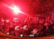 Ribuan Persikmania Kawal Tim Kebanggaan Usai Menangi Laga Derby Jatim Hadapi Arema FC